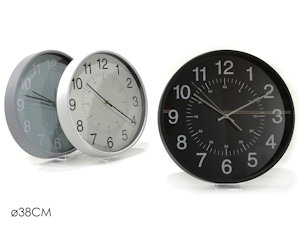 OROLOGIO DA PARETE TONDO 38CM TINTA UNITA 521611 GENERAL