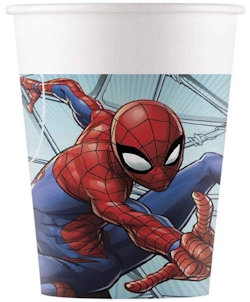 SPIDERMAN BICCHIERI IN CARTONCINO ML.200 CONF. 8PZ. BIGIEMME