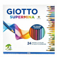 PASTELLI IN LEGNO SUPERMINA DA 24 GIOTTO