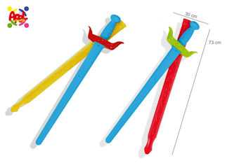 ARMI SPADONE CAVALIERE IN PLASTICA CM.73 IN RETE APEL