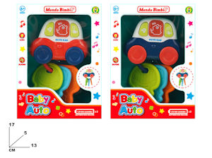 PRIME ATTIVITA' MUSICALI CHIAVI CON SAGOMA BABY AUTO IN SCATOLA MAZ