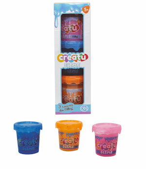 GIOCO SLIME CREATU IN BARATTOLO 80GR. CONF. 3 BARATTOLI 45700 ODS