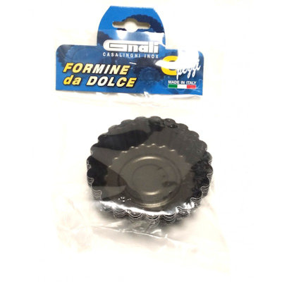 STAMPO FORMINA CROSTATATINA CM.12 IN ALLUMINIO CONF. 6PZ. GNALI