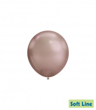 PALLONCINI 5 POLLICI CHROME CM.13 ROSA GOLD 118 CONF.100PZ. SOFT LINE