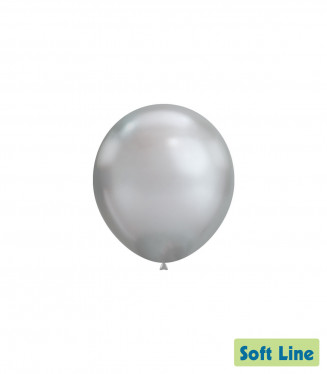 PALLONCINI 5 POLLICI CHROME CM.13 ARGENTO 117 CONF.100PZ. SOFT LINE
