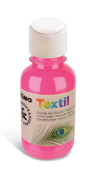 COLORE PER TESSUTO IN FLACONE 125 ML. FLUO FUCSIA PRIMO