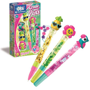 CREA IDEA PERSONALIZZA LA TUA PENNA KIT 3 PENNE 3 INCHIOSTRI TROPICAL 18790 CLEM