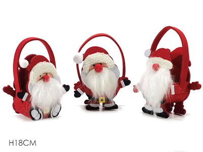 BABBO NATALE SOLO SACCO BORSETTA CM.H.18 431007 GENERAL