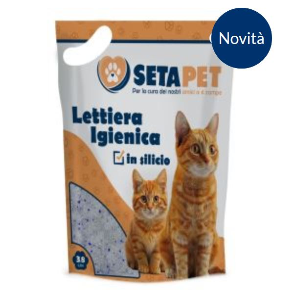 PET LETTIERA PER GATTI IN CRISTALLI DI SILICIO CONF.LT.3,8 SETABLU