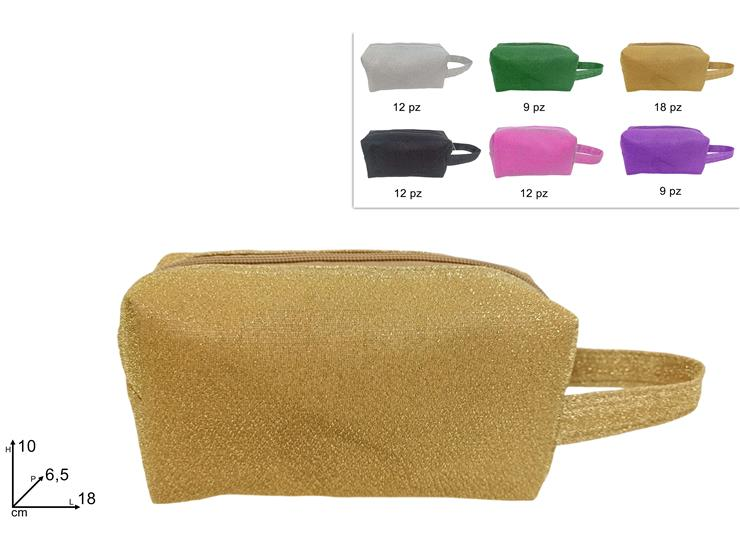 BUSTINA BEAUTY CM.18x10 BAULETTO COLORI GLITTER DUESSE