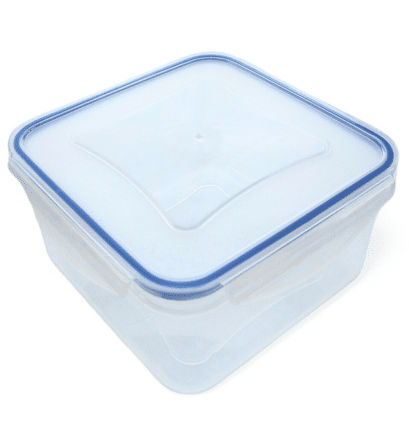 CONTENITORE IN PLASTICA ERMETICO QUADRATO CLIK CLAK 3 LT. CM.22x22xH.10 ECOPLAS