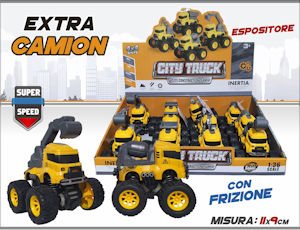 AUTO MODELLINO 1:43 IN BOX A FRIZIONE CM.11 CAMION CANTIERE PLAYMORE PEZZI 8