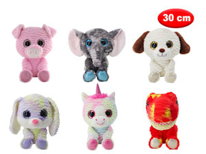 PELUCHE ANIMALI SWEET GLAMMY CM.30 MAZ.