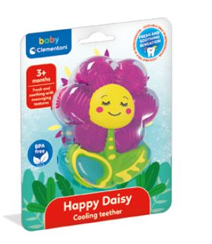 DENTIZIONE MASSAGGIA GENGIVE DA FRIGO HAPPY DAISY IN BLISTER 3+ MESI 17609 CLEME