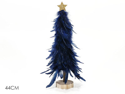 ALBERO SU BASE CM.H.44 CON GLITTER BLU 420541 GENERAL