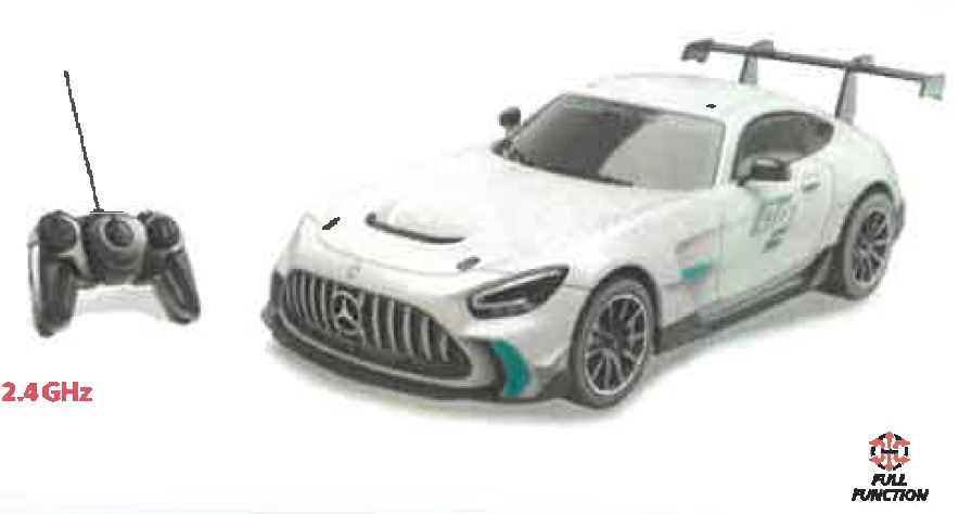 AUTO RADIO COMANDO 1:24 MERCEDES AMG GT2 MONDO 63843