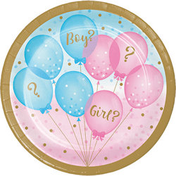 GIRL O BOY? PIATTI CM.18 CONF.8 PZ. BIGIEMME