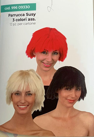 ACCESSORI TESTA PARRUCCHA SUSY IN 3 COLORI ASSORTITI
