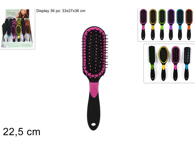 CAPELLI SPAZZOLA PER CAPELLI 4 MODELLI CM.25 COLOR DUESSE PEZZI 36