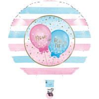 GIRL O BOY? PALLONCINO MYLAR CM.45 TONDO BIGIEMME