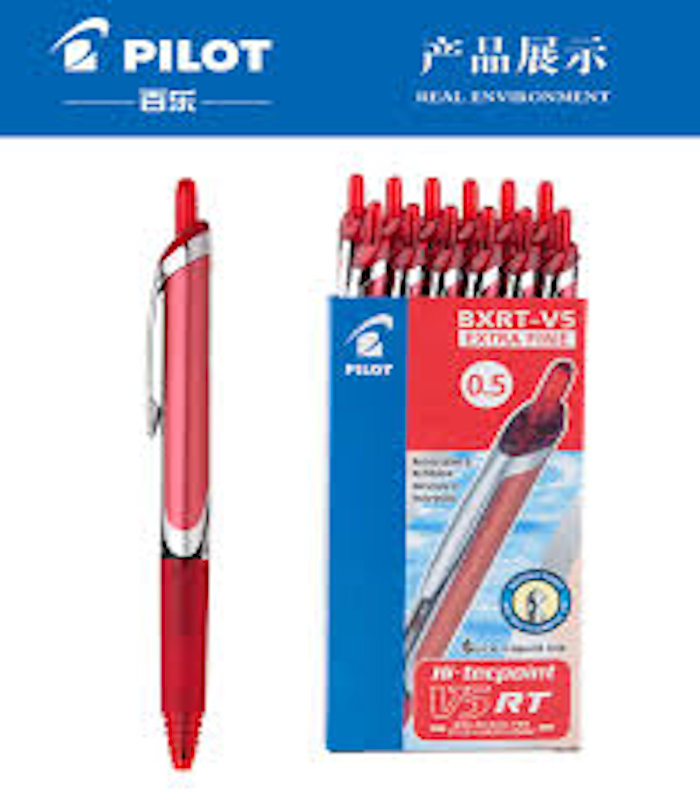 PENNA PILOT HI-TECPOINT V5 RT 0,5 ROSSA pezzi 12