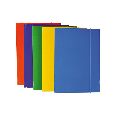 CARTELLA IN CARTONCINO CON ELASTICO TONDO A4 BLU NIKOFFICE PEZZI 10