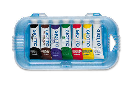 TEMPERA DA 7 TUBETTI  DA 7,5 ML. GIOTTO