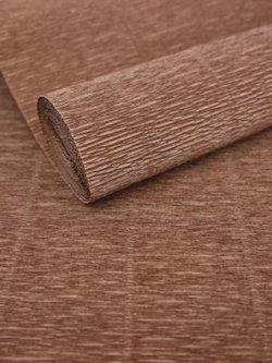 CARTA CRESPA IN ROTOLO DA 40G. CM.50x2.50MT. MARRONE