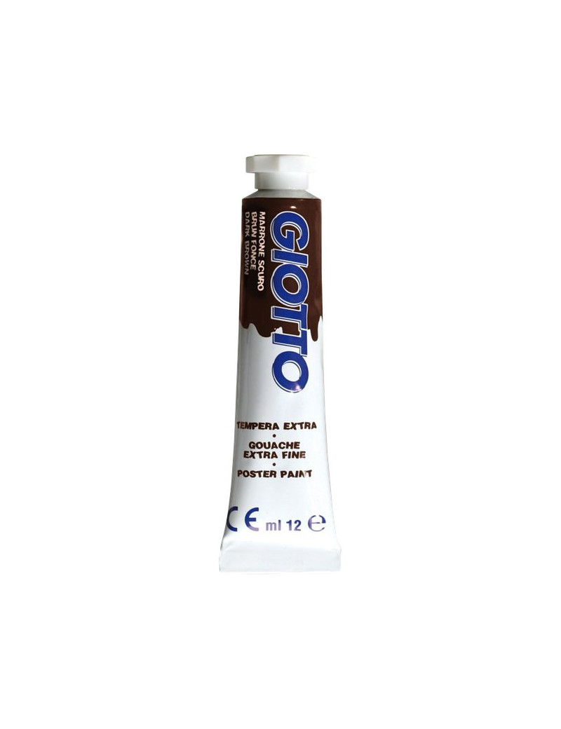 TEMPERA IN TUBETTO 12ML. 23 MARRONE SCURO GIOTTO PEZZI 6