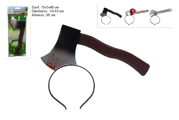 ACCESSORI TESTA CERCHIETTO CON ATTREZZO TRAFITTO
