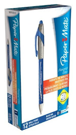PENNA PAPERMATE FLEXGRIP ELITE A SCATTO BLU pezzi 12