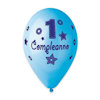 FESTA PRIMO COMPLEANNO CELESTE PALLONCINI ALL AROUND D.12 CM.30 CONF.50PZ. BIGPY