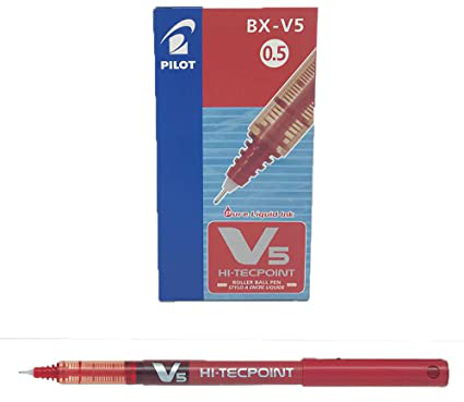 PENNA PILOT ROLLER V-5 ROSSA pezzi 12