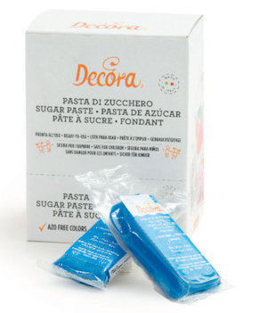 PASTA DI ZUCCHERO 100G. BLU DECORA