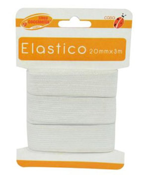 CUCITO ELASTICO BIANCO 3MT.x2CM. SU BLISTER