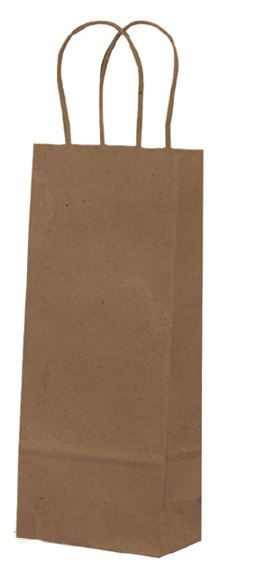 BUSTA CARTA PER BOTTIGLIA CM.14x9x40 KRAFT AVANA PEZZI 25