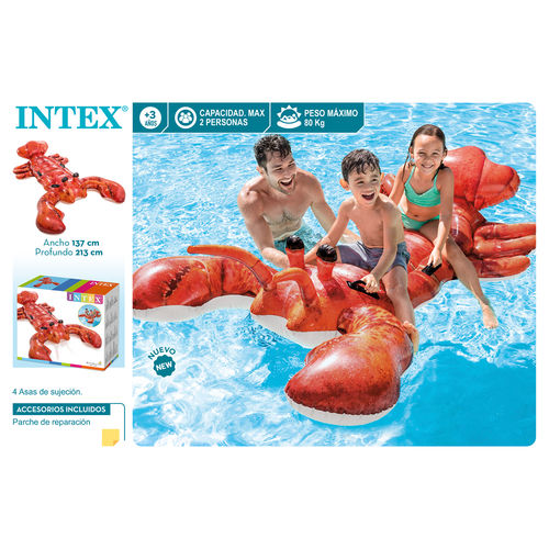 CAVALCABILE GONFIABILE ARAGOSTA CM.213x137 INTEX 57528