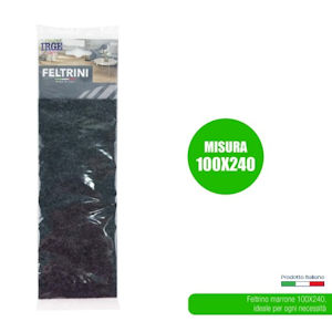 FELTRINI MAXI RETTANGOLARI CM.16x25 CONF.1PZ. MARRONE IRGE