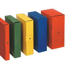 CARTELLA PROGETTO CON BOTTONE CM.24x34 DORSO 12 GIALLA ESSELTE