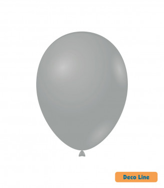 PALLONCINI DECO LINE PROFES. PASTELLO 12 POLLICI CM.30 CONF.50PZ. GRIGIO ANTRACI