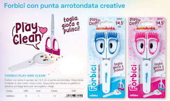 FORBICINE CM.14.5 PUNTA ARROTONDATA TAGLIA E GIOCA SU BLISTER NIKOFFICE