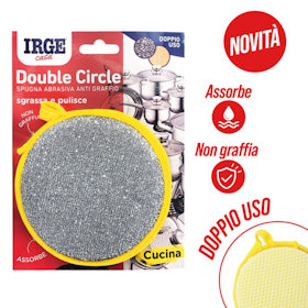 SPUGNA ABRASIVA ACCIAIO ANTIGRAFFIO TONDA IRGE