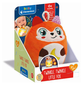 BABY PELUCHE PRIMI MESI TWINKLE LA VOLPE CON LUCE NOTTURNA 17555 CLEMENTONI