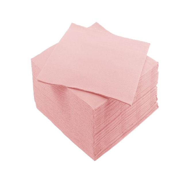 TOVAGLIOLI 2VELI 38x38 ROSA CONF.40PZ. GOFFRATO IDEAL