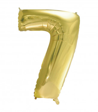 PALLONCINO MYLAR CHAMPAGNE NUMERO 7 CM.102 D.40