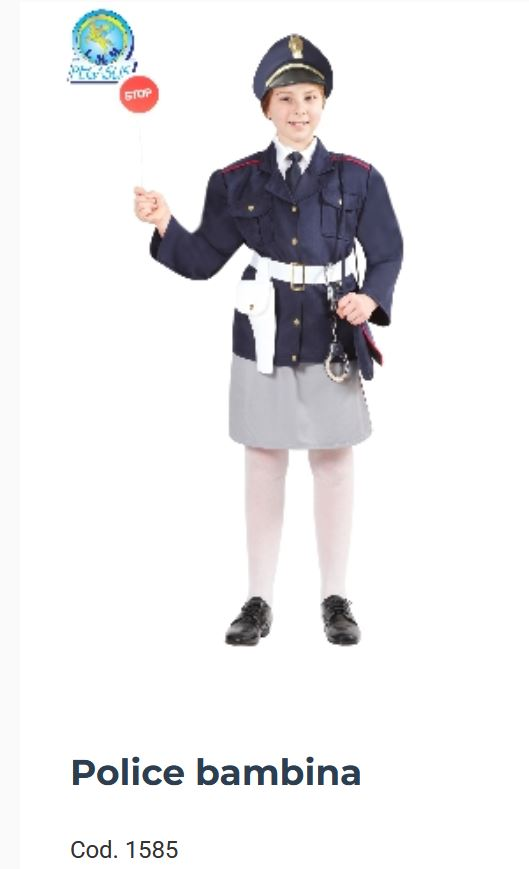 COSTUME POLIZIOTTA 10/11 ANNI DI PEGASUS 1585