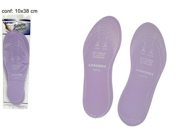 PIEDI SOLETTA SOTTOPIEDI LAVANDA IN BUSTINA DUESSE