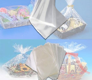CELLOPHANE NEUTRO A FOGLI GIA' PIEGATI CM.100x130 PEZZI 25