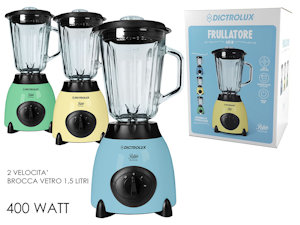 FRULLATORE 1,5 LT. 400W. MULTIUSO BROCCA IN VETRO 870502 DICTROLUX