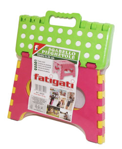 SGABELLO IN PLASTICA RICHIUDIBILE COLOR FATIGATI